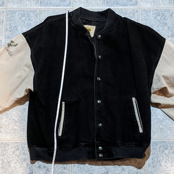 Vintage 90s Call of the Wild Wolf Jean Jacket XL - Picture 8 of 8